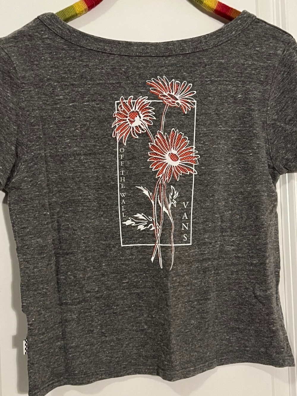 Vans Orange Daisies Crop Top
